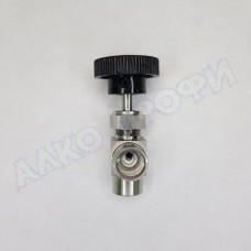 Кран игольчатый ВР 1/4" угловой