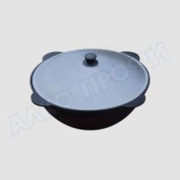 Казан чугунный с крышкой 8л